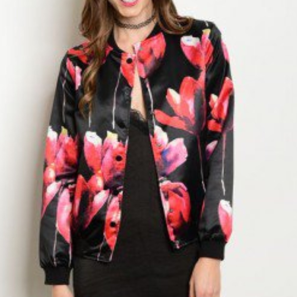 Floral bomber jacket - Picture 2 of 4